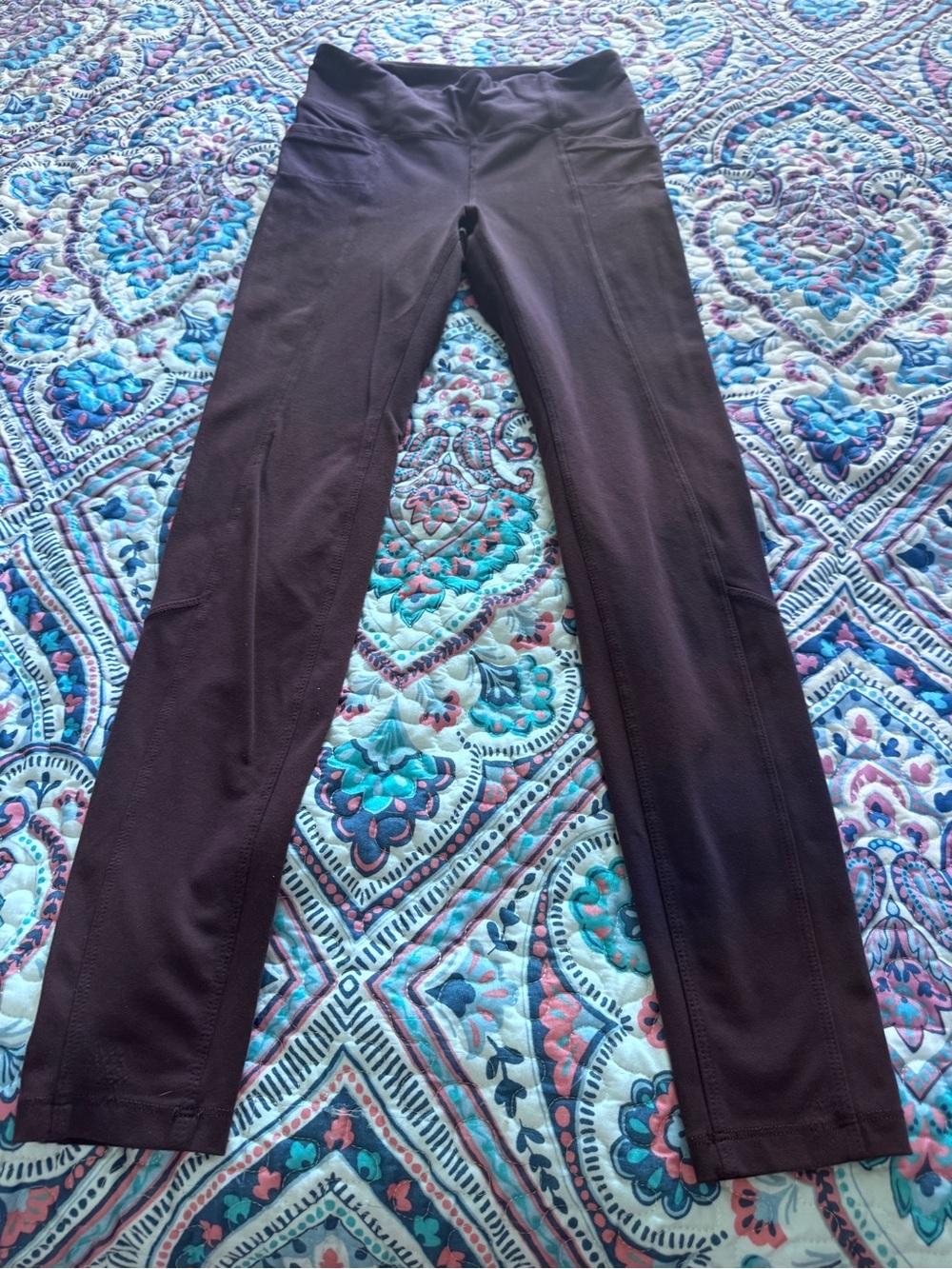 Athleta Metro High Waisted Skinny Pants/Legging Women Small-Plum Color